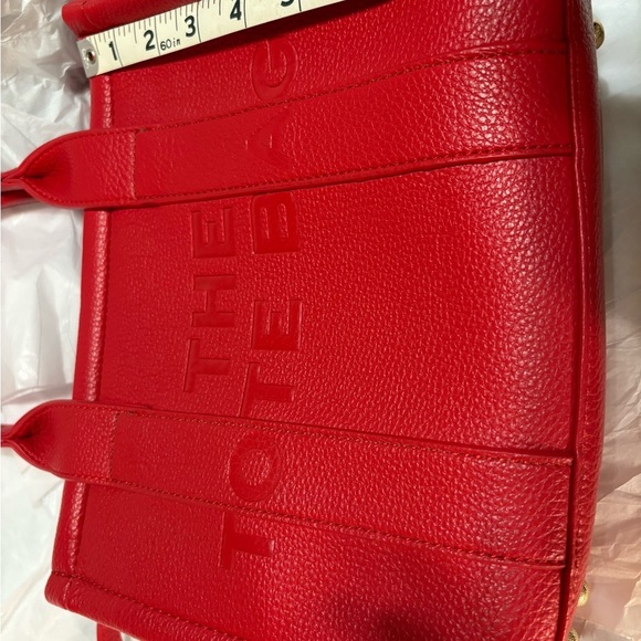 2pc Red The Tote Bag&Wallet Set.Crossbody strap
10.5w,9.5h,4.5 expansion- vegan - Picture 8 of 13